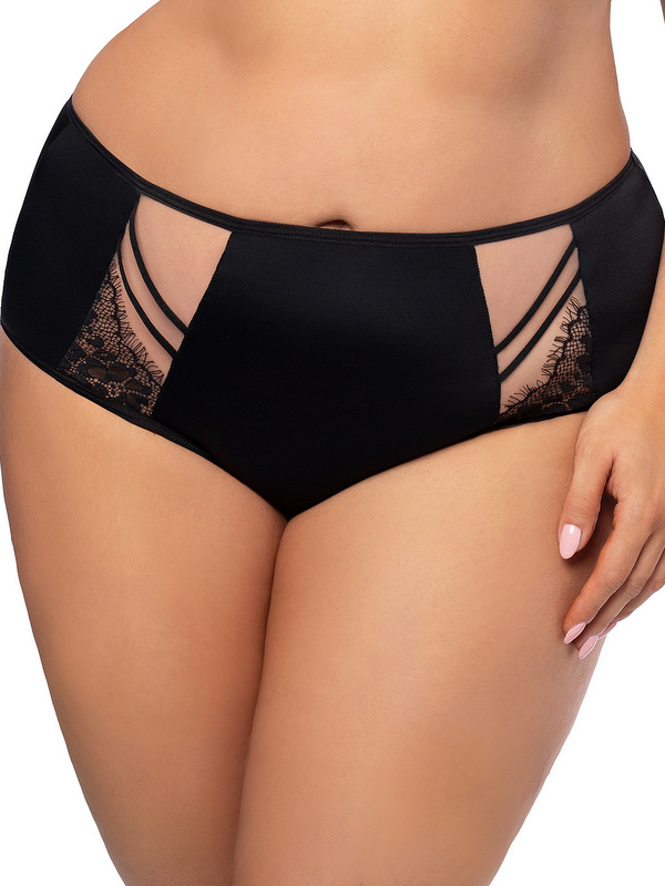 Gorsenia Paradise Full Bum Panties - Black